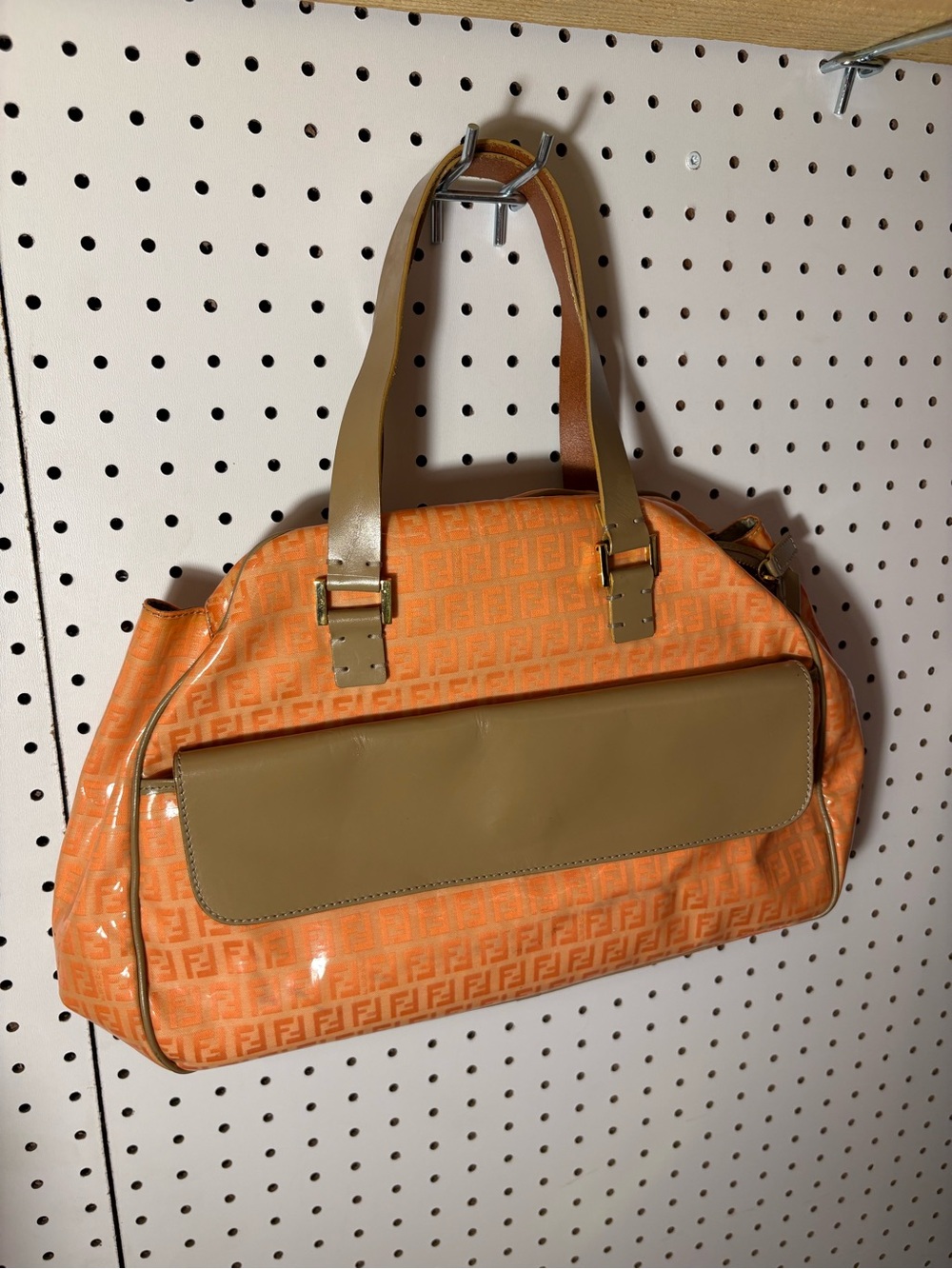 FENDI Zucca Canvas Bowling Bag